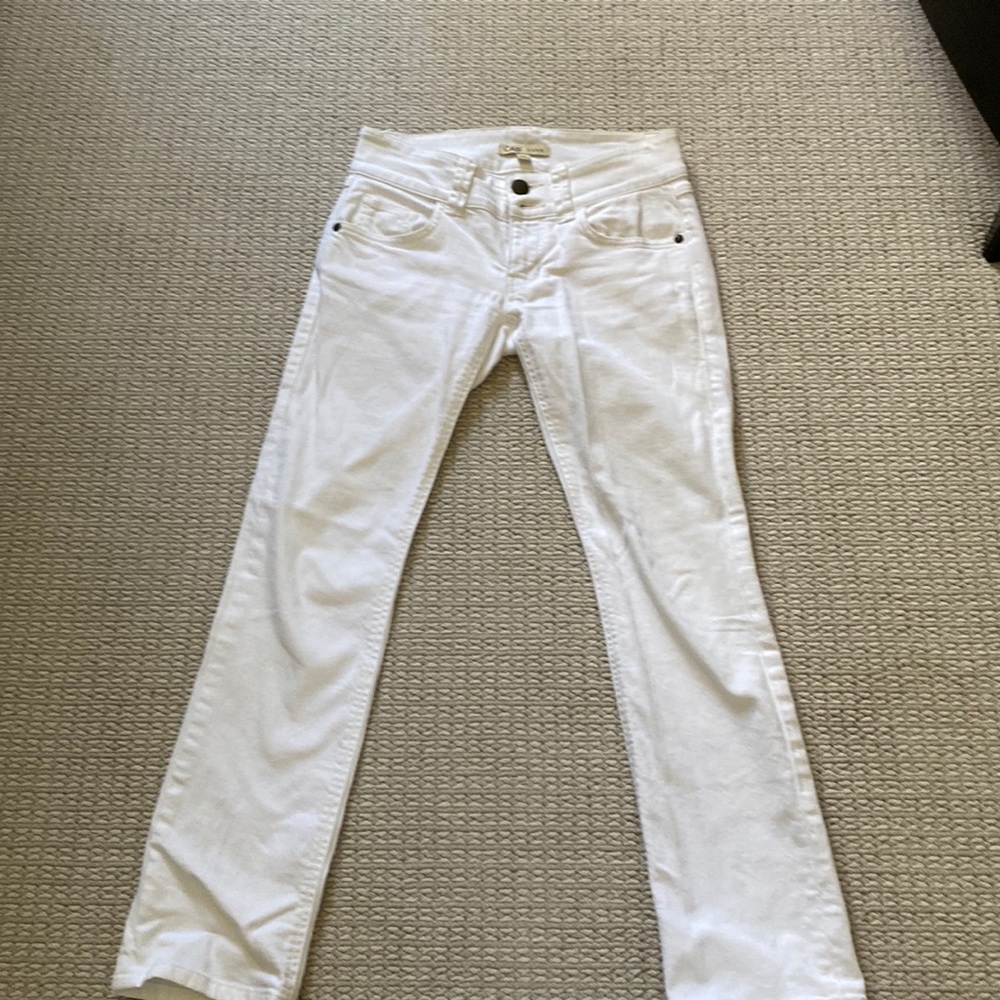 Can I brand, size 0 white jean